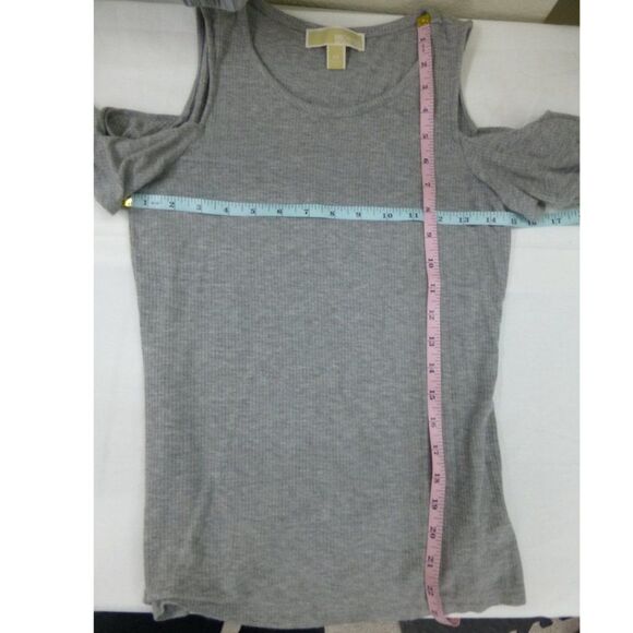 Michael Michael Kors Ruffled Cold Shoulder Long-Sleeve Top - Picture 8 of 10